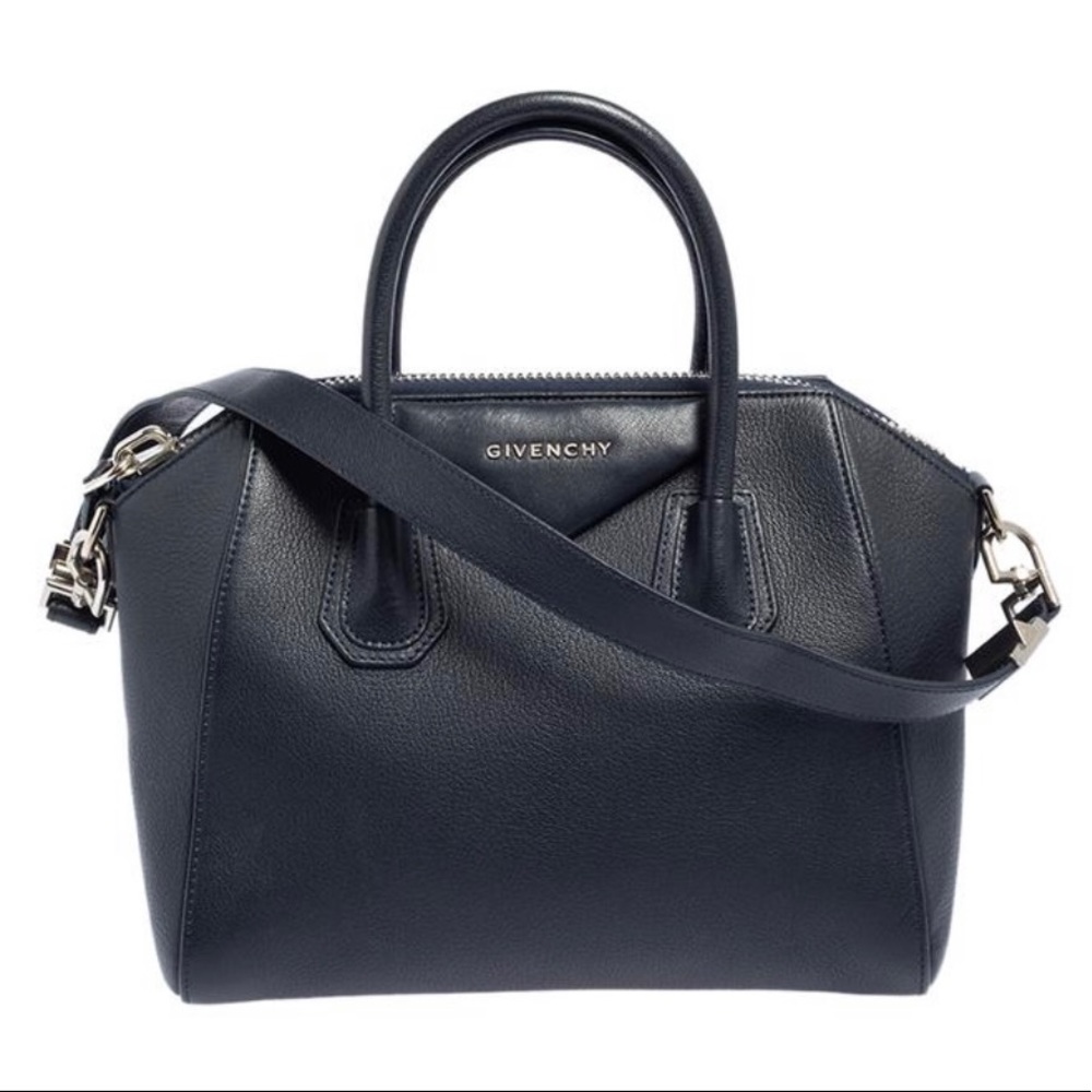 Givenchy Blue Leather Small Satchel